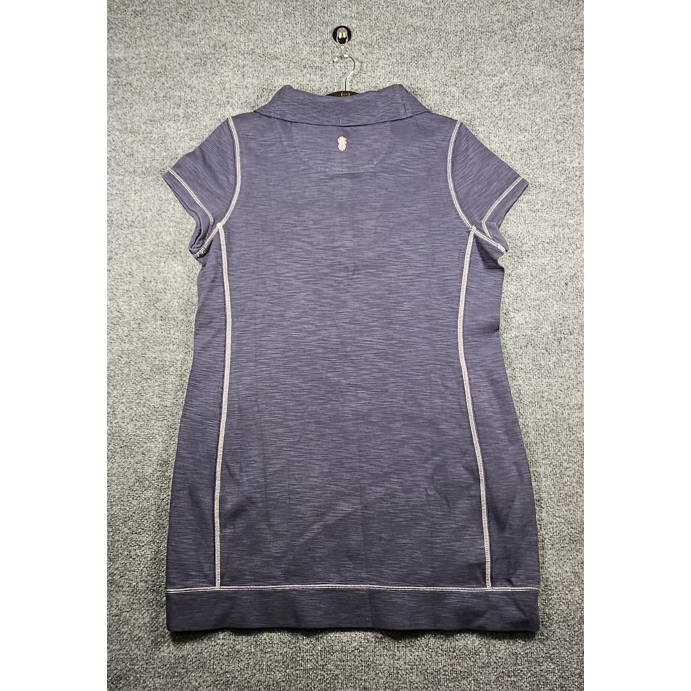 Tommy Bahama NWT Tobago Bay Half-Zip Short Sleeve Dress Ocean Deep Blue Size XL - Picture 5 of 9